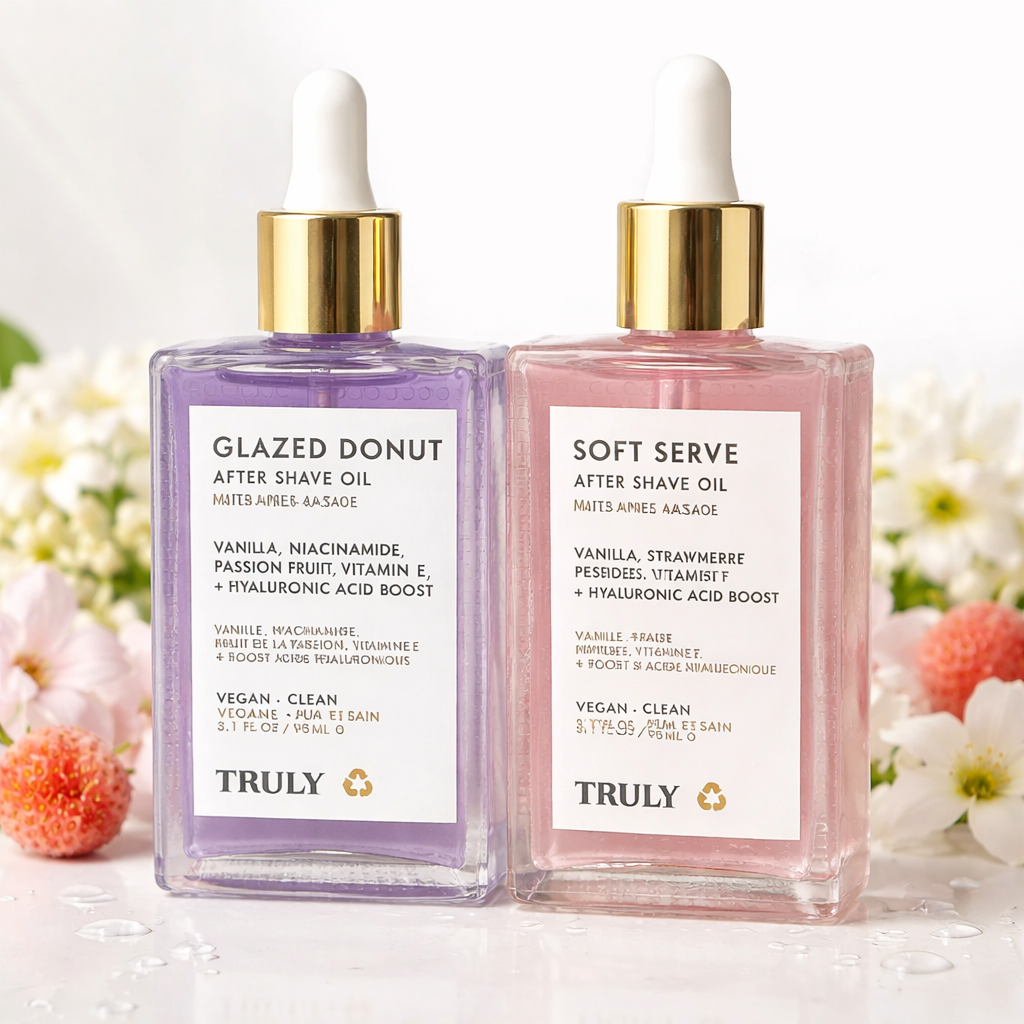 Combo 2x1 Truly Aceite Post Afeitado: Piel calmada, hidratada y deliciosamente perfumada