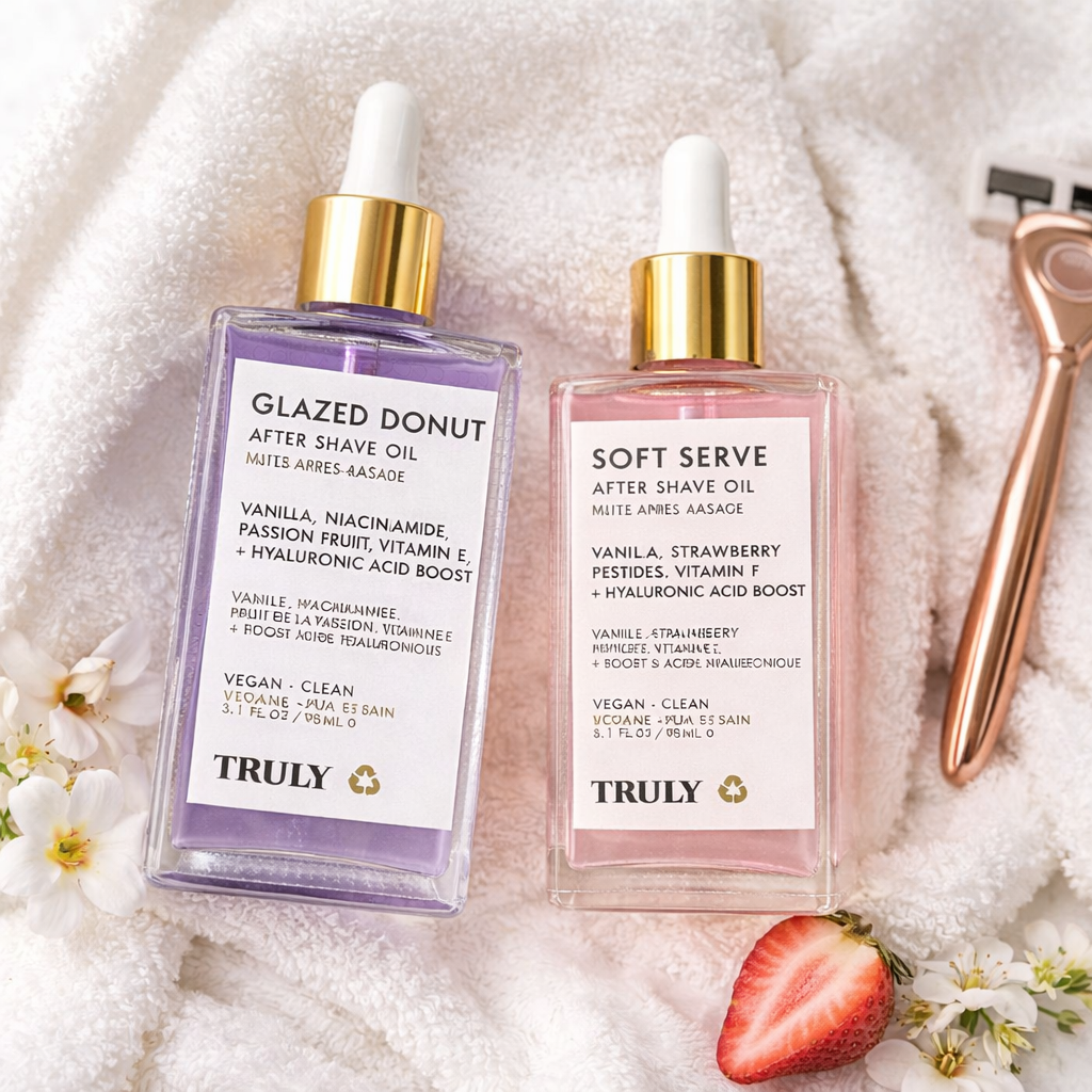 Combo 2x1 Truly Aceite Post Afeitado: Piel calmada, hidratada y deliciosamente perfumada