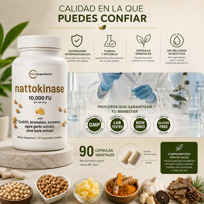 Beneficios del suplemento Nattokinase para vitalidad y energía natural - JM Essential